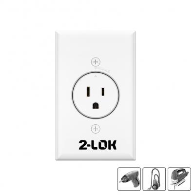 2-LOK locking wall plug